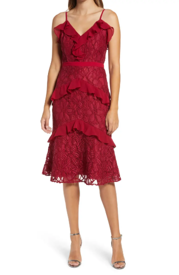 Valentine's Day Dresses - Adelyn Rae Enslie Embroidered Lace Dress
