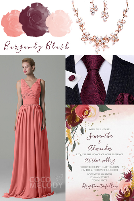 Burgundy and Blush Wedding Collection